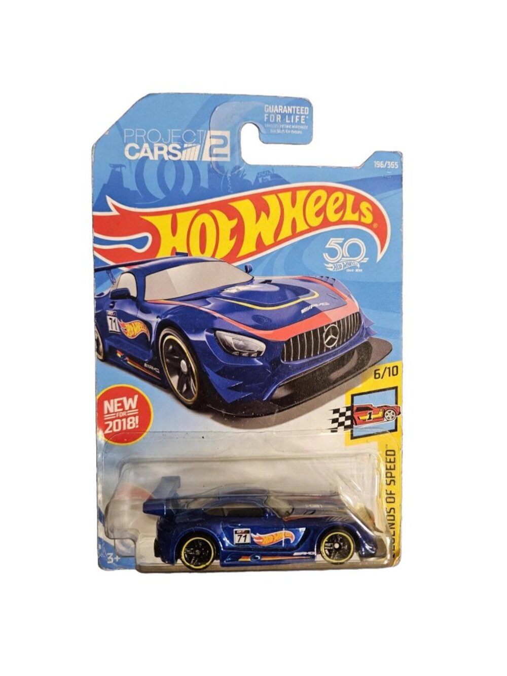 Hot Wheels 50th Anniversary; '16 Mercedes-AMG GT3 Legends of Speed -- ITEM #2078